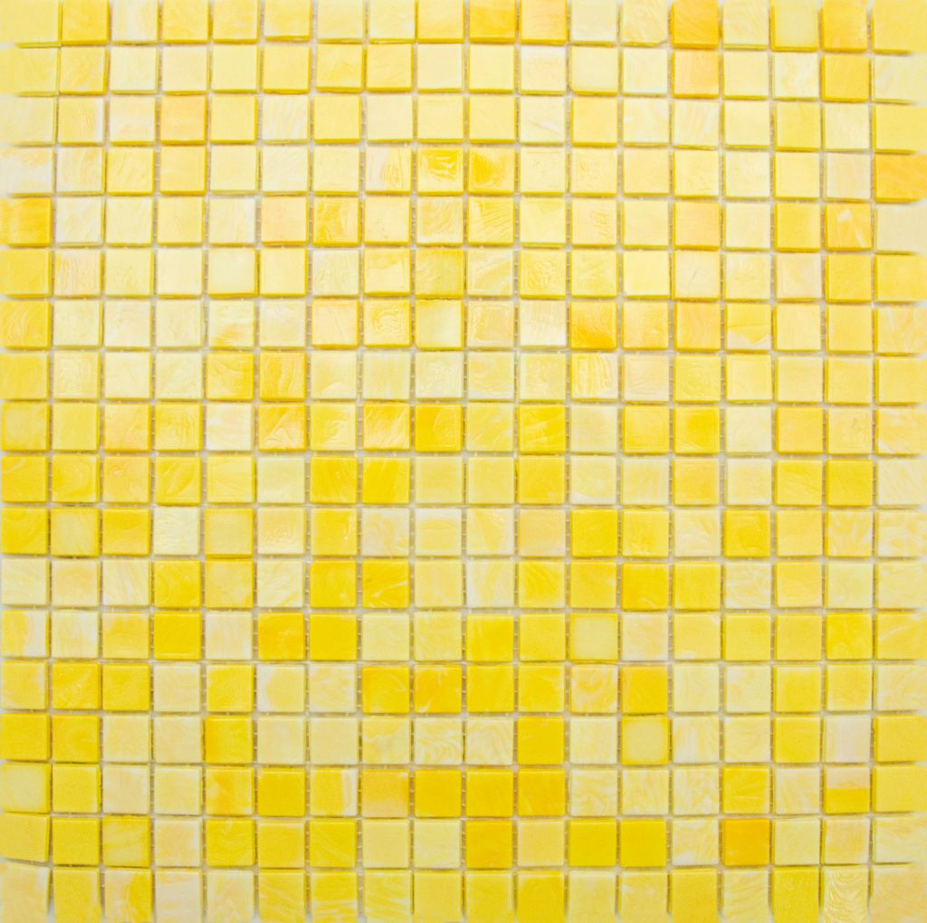 Beautiful yellow glass mosaic. Made in Italy. Perfect for backsplashes, shower walls, and accent walls.